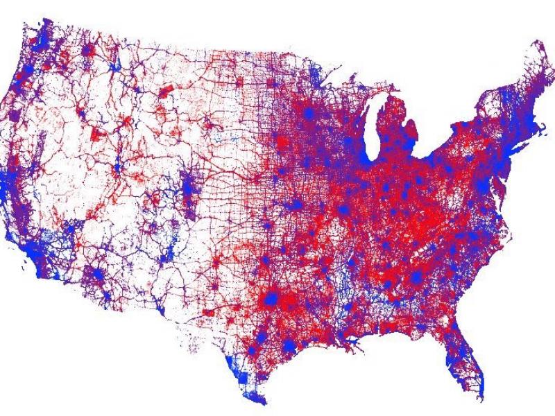 US Voting Map of 2016