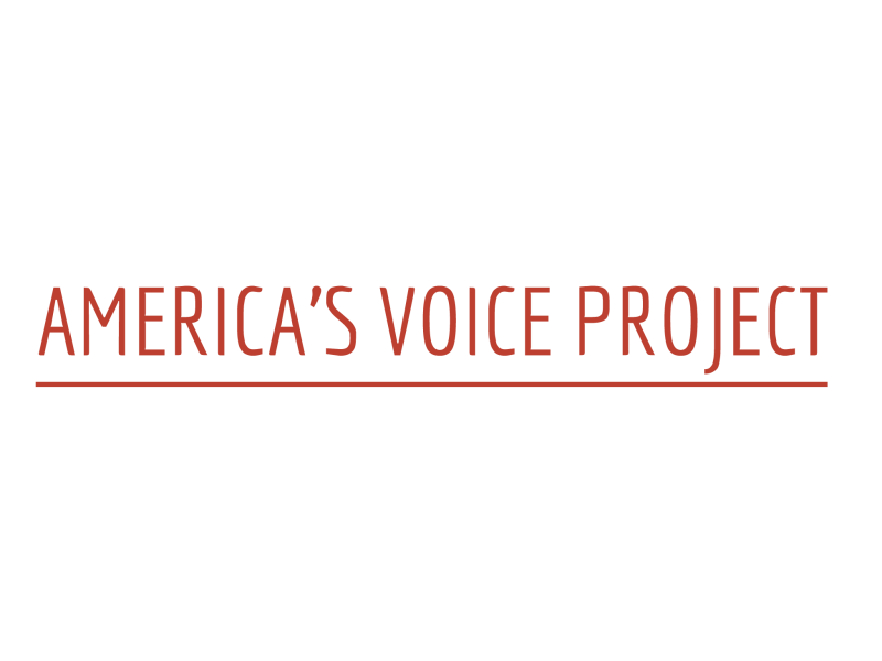 Americas voice project text logo