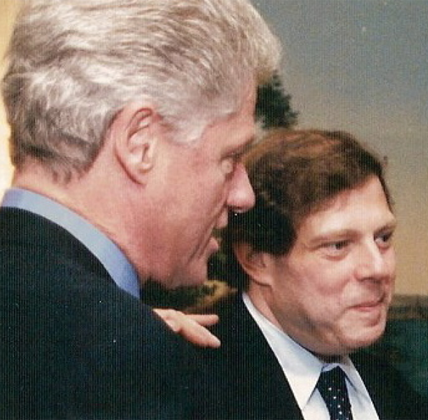 Photo of Mark Penn and Bill Clinton