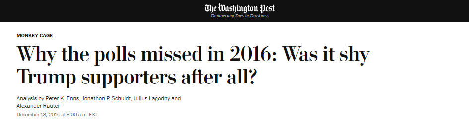 washington post headline did polls miss due to shy trump supporters after all