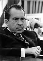 Nixon during scandal