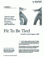&quot;Fit To Be Tied&quot; - The battle to control Congress in 2002 Cook, Rhodes
