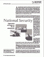 National Security: Opportunities and dangers for the new administration
