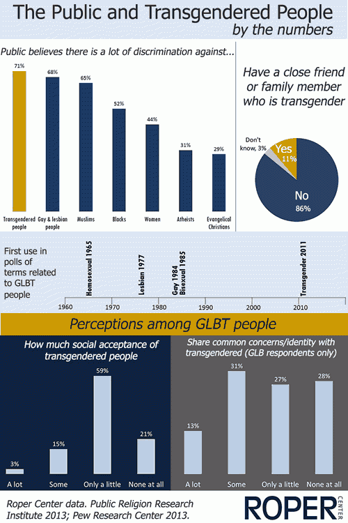Infographic: The Public and Transgendered People, by the numbers
