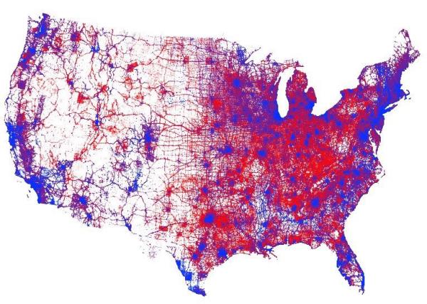 US Voting Map of 2016