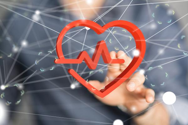 Healthcare heart outline