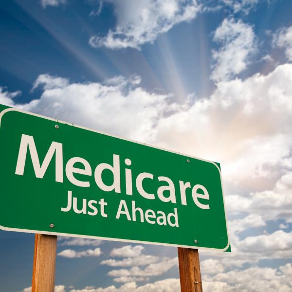 road sign medicare just ahead