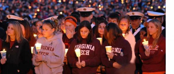 Virginia Tech candlelight vigil