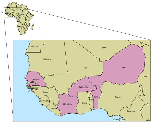 pullout of five countries in west africa Benin, Burkina Faso, Côte d’Ivoire, Niger, and Senegal