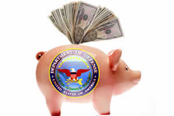 Dept of Defense piggy bank image