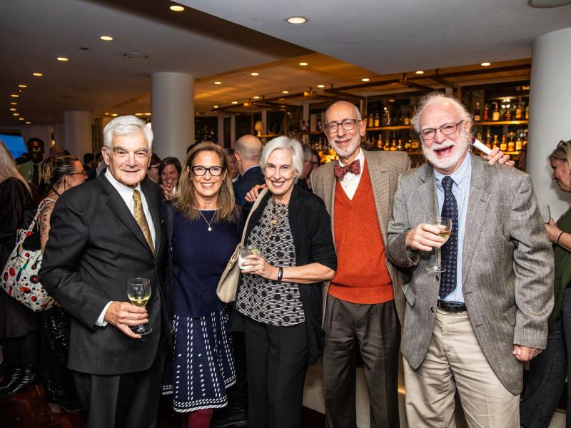 Image of Warren J Mitofsky with guests at 2024 Mitofsky Award Dinner