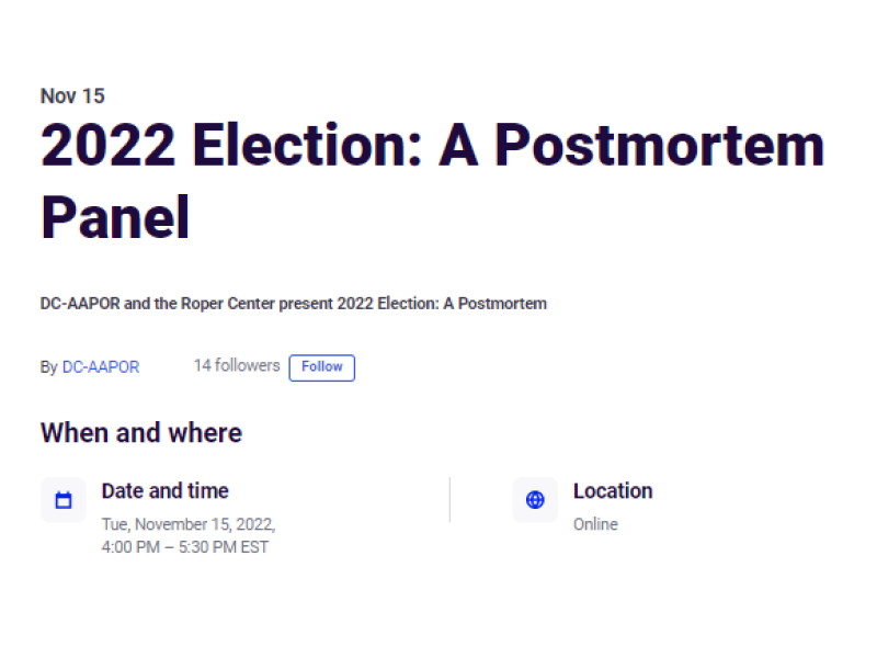 2022 Election: A Postmortem Panel