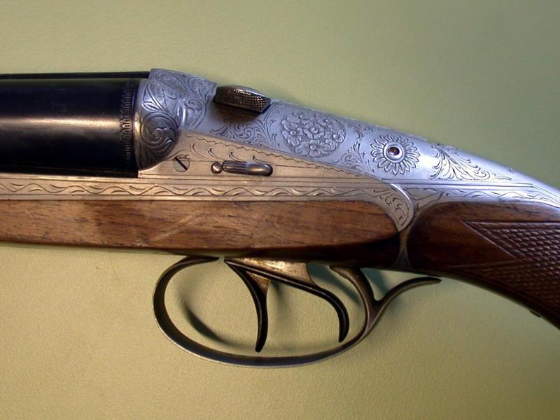 Closeup of shotgun