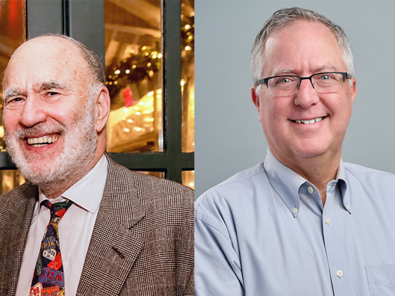Headshot of Murray Edelman and Joe Lenski