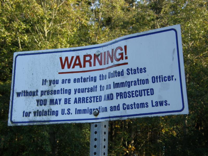 Sign border notice