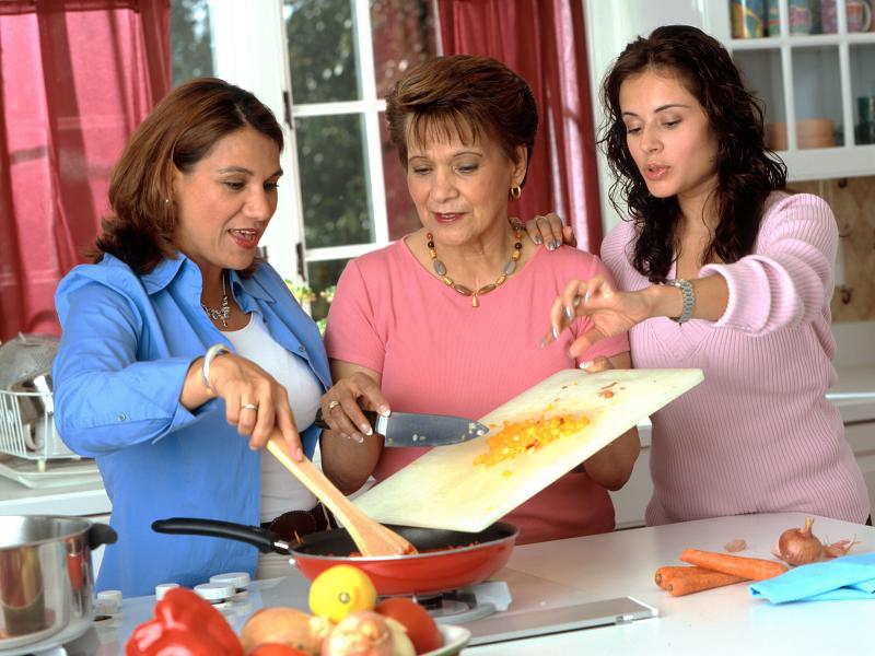 three latina women