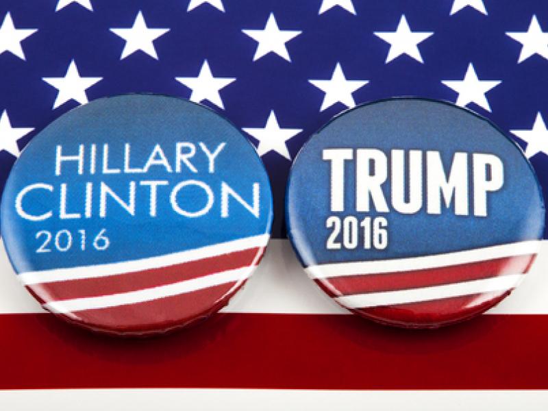 Political buttons 2016 election
