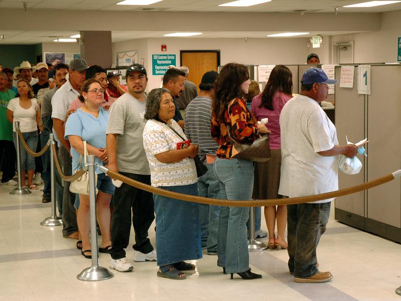 unemployment line