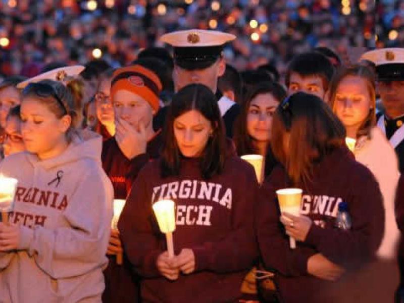 Virginia Tech shooting vigil