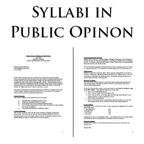 Syllabi in Public Opinion