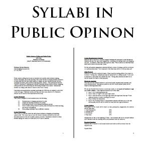 Syllabi in Public Opinion
