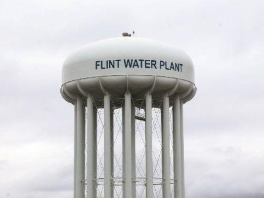 Flint water tower