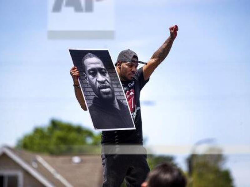 Strong Black American Protester