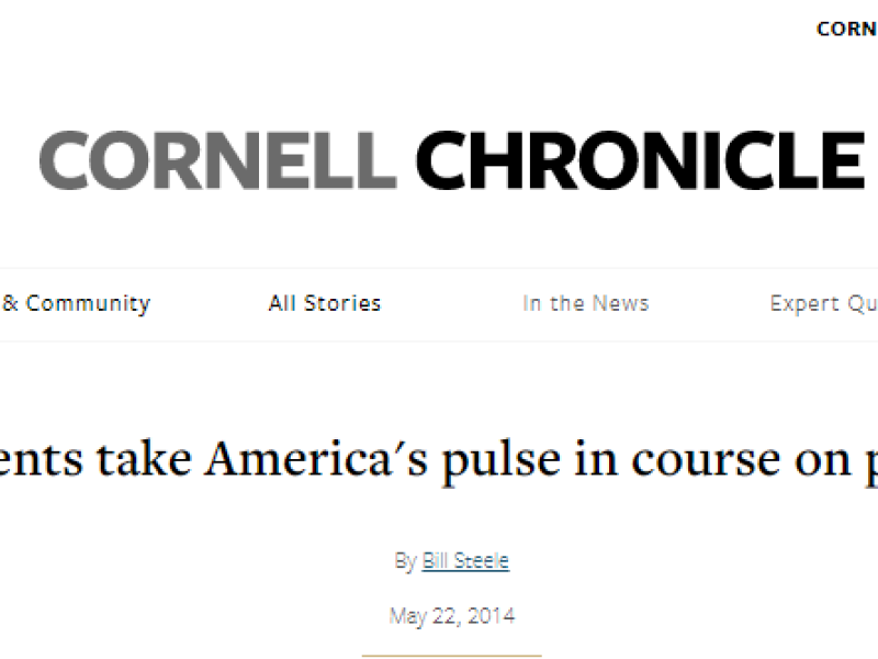 taking america's pulse cornell chronicle headline